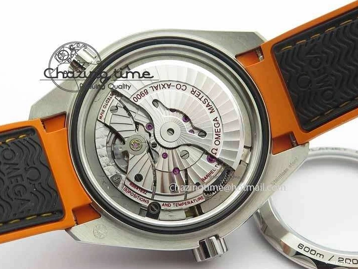 0417 Resilient Planet Ocean 2016 43.5mm SS OM 1:1 Best Edition Black Dial On Black Nylon Strap A 8167